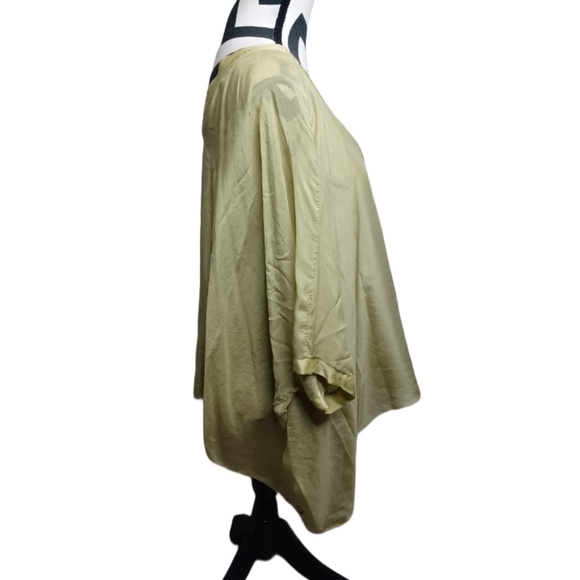 Sofia Made in Italy Artsy 100% Silk Boho Blouse - Picture 4 of 15